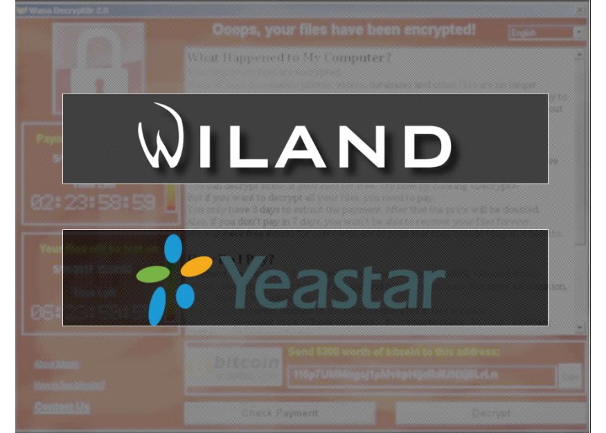 Wiland Medic Program, Wiland Call Menager i Yeastar nisu izlozeni *Wanna Crypt* Ransomware-u